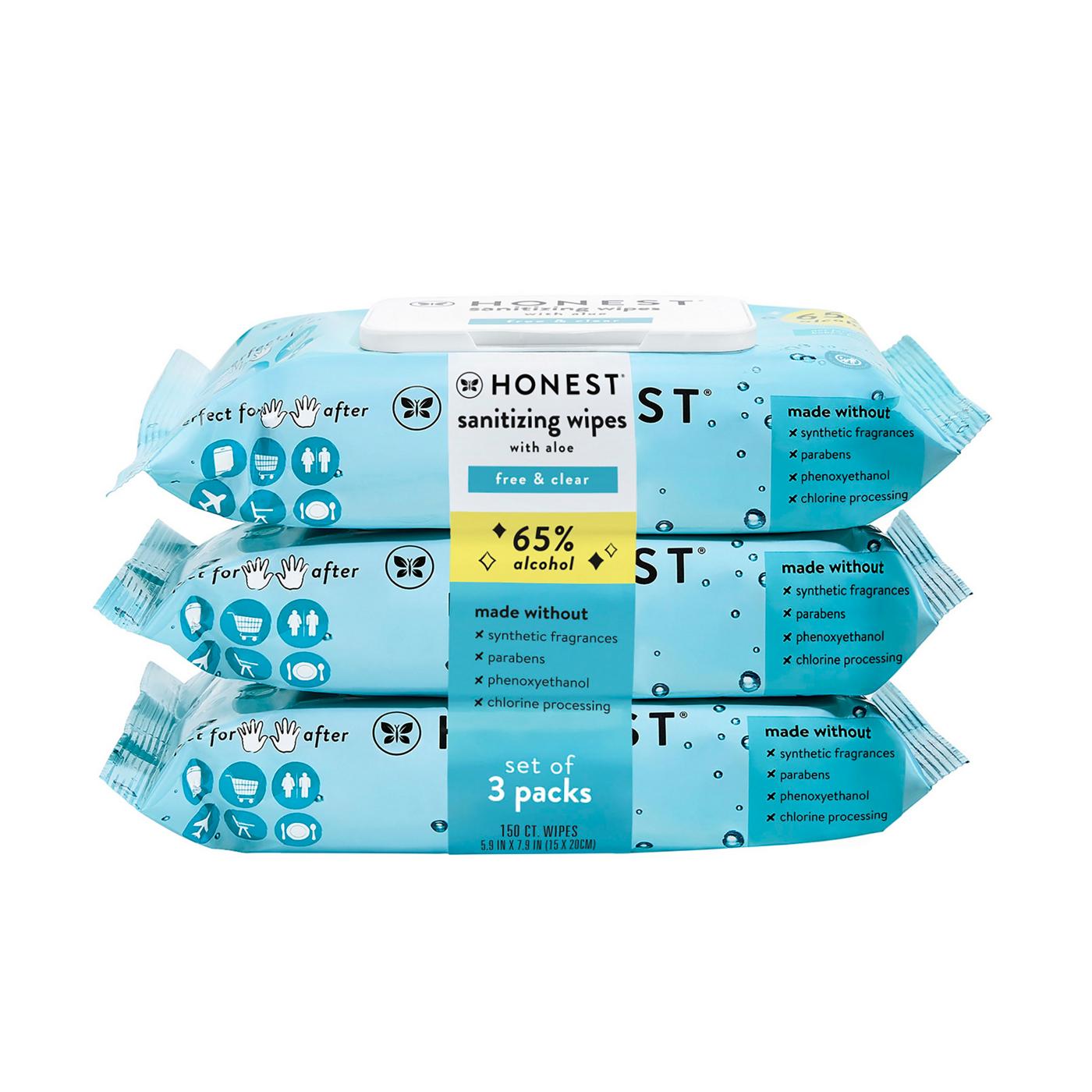 The Honest Company Alcohol Wipes with Aloe 3 Pk; image 1 of 5