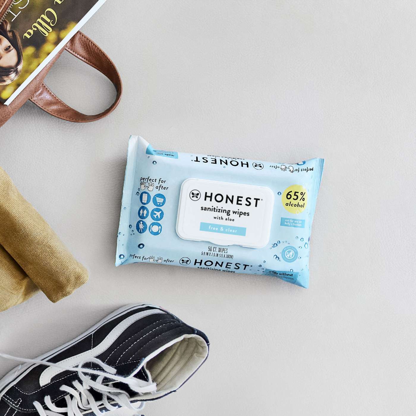 The Honest Company Alcohol Wipes with Aloe 3 Pk; image 2 of 5