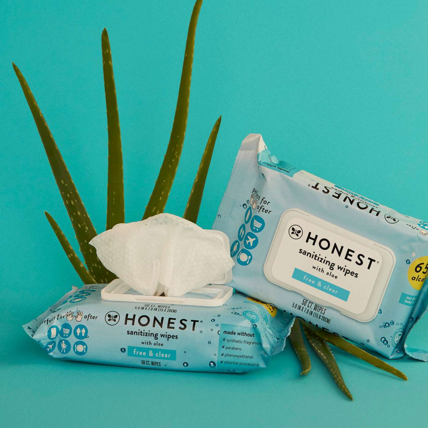 The Honest Company  Alcohol Wipes; image 2 of 5