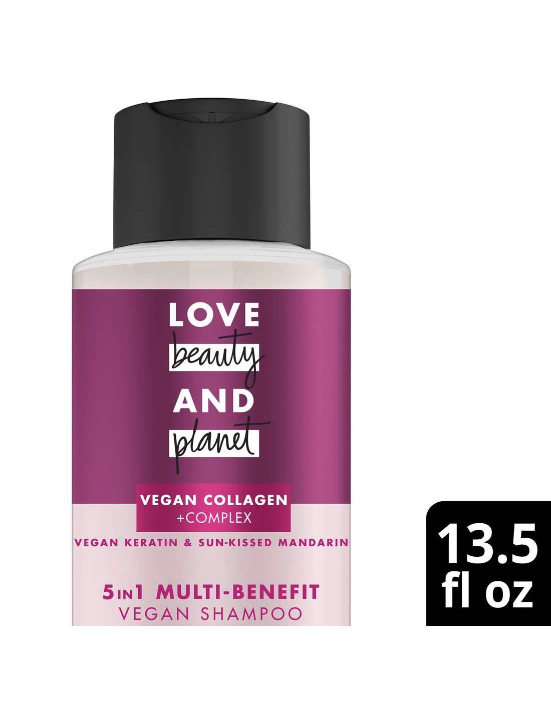 Love Beauty and Planet 5-In-1 Multi-Benefit Vegan Shampoo - Keratin & Sunkissed Mandarin; image 4 of 4