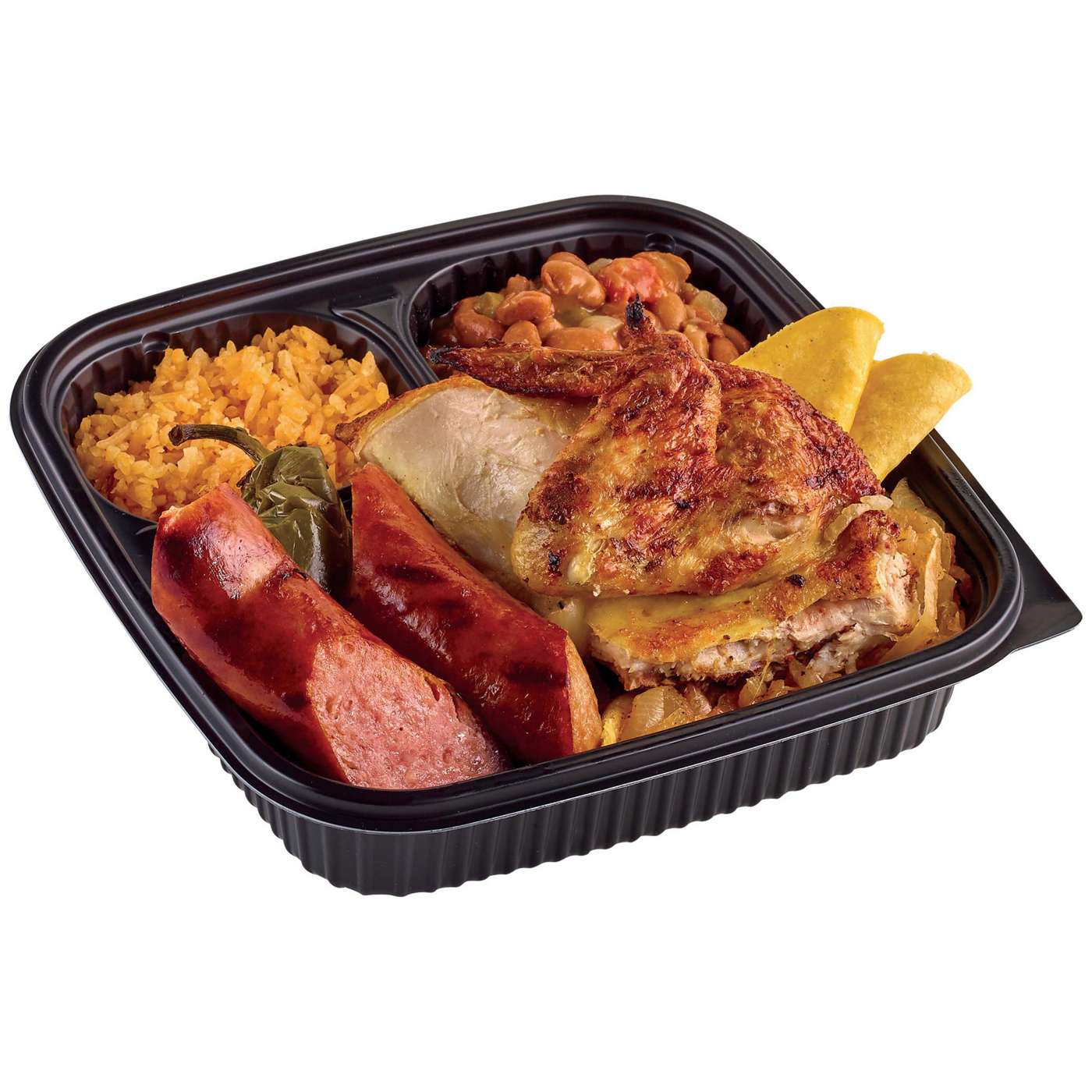 Flaming Bird Quarter Bird with Sausage Original Plate (Served Hot