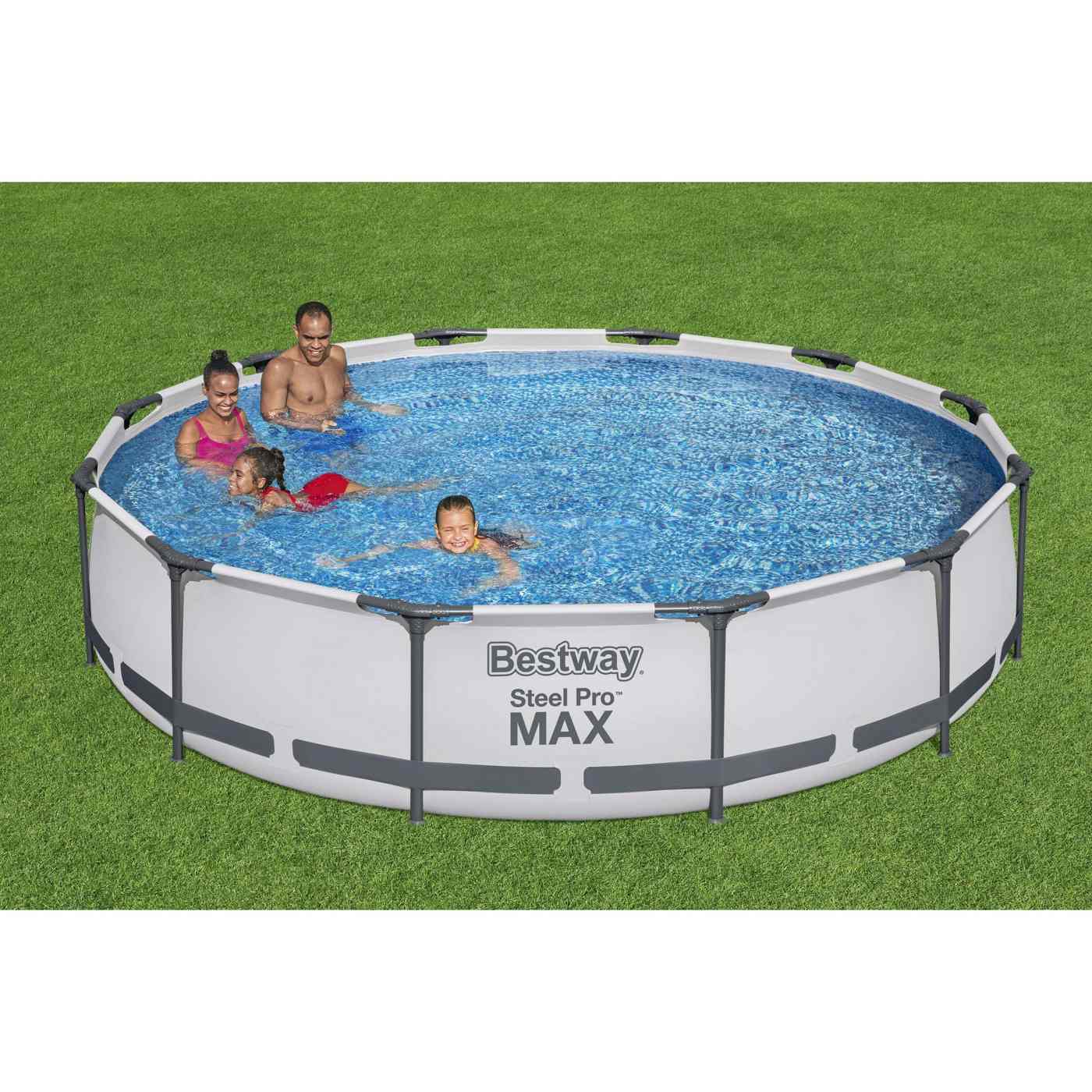 Bestway Steel Pro Max Above Ground Pool Set Shop Kiddie pools at HEB