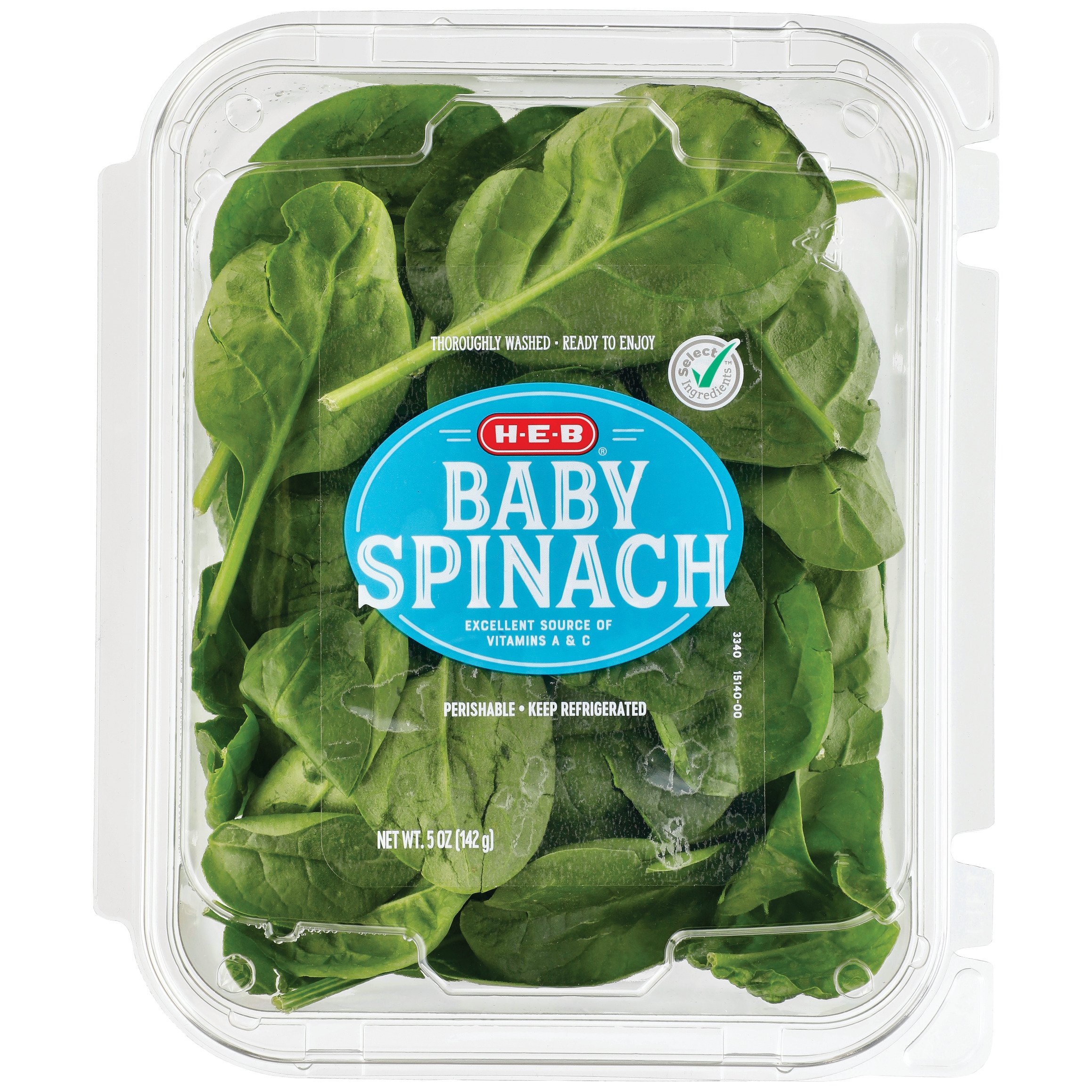 H-E-B Baby Spinach - Shop Lettuce & Leafy Greens At H-E-B