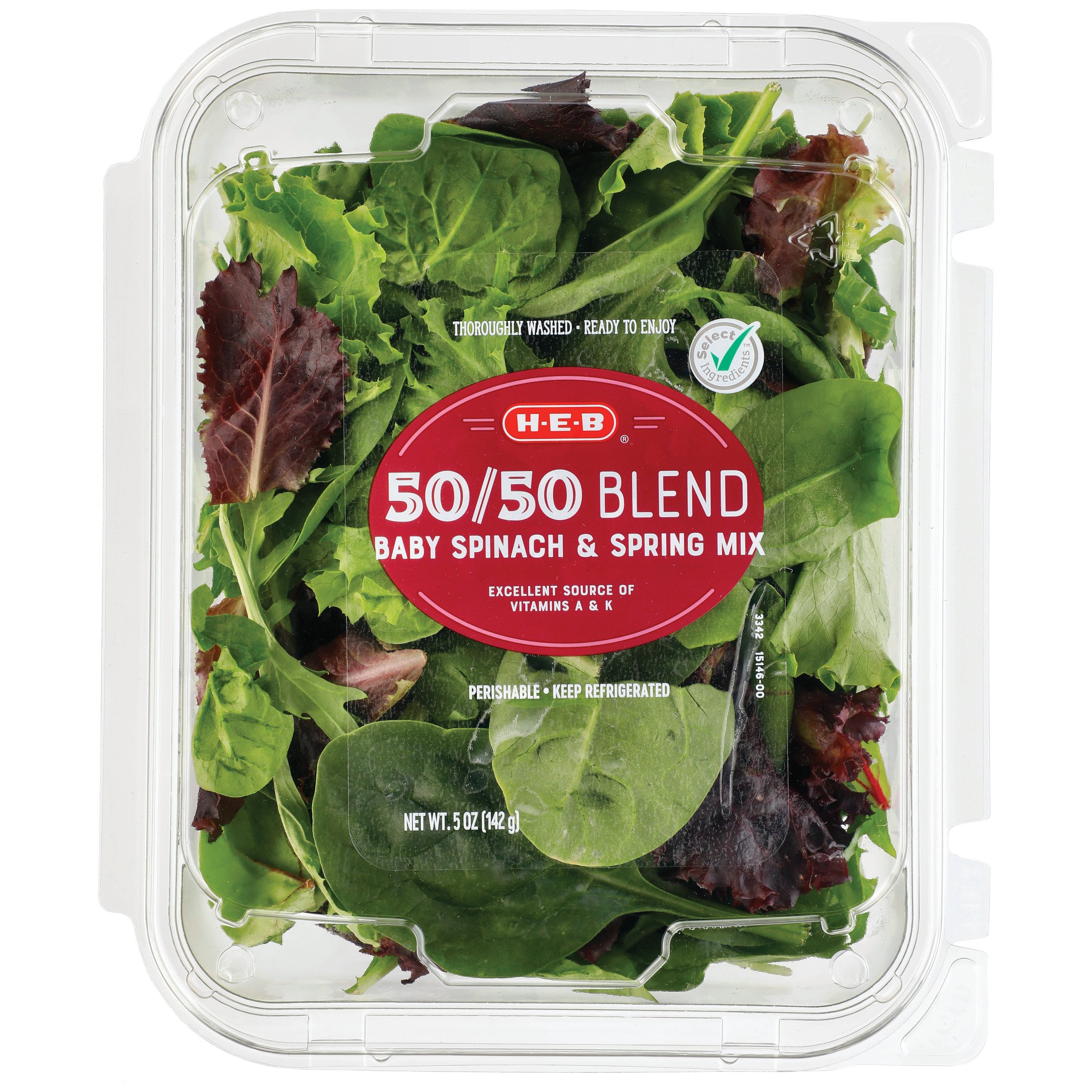 HEB 50/50 Spring Mix & Baby Spinach Shop Lettuce & Leafy Greens at