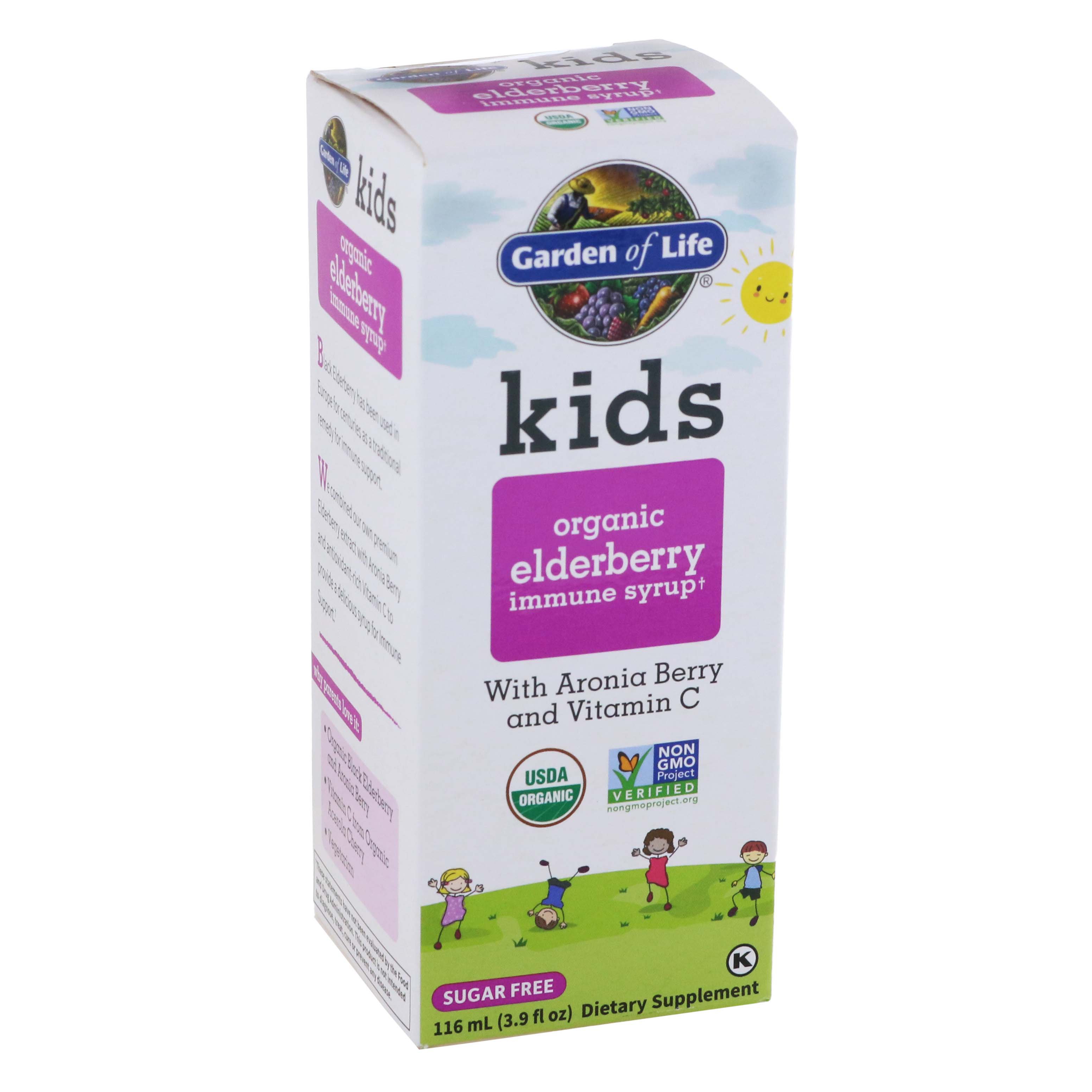 Garden of Life Kid's Organic Elderberry Immune Syrup Shop Herbs & homeopathy at HEB