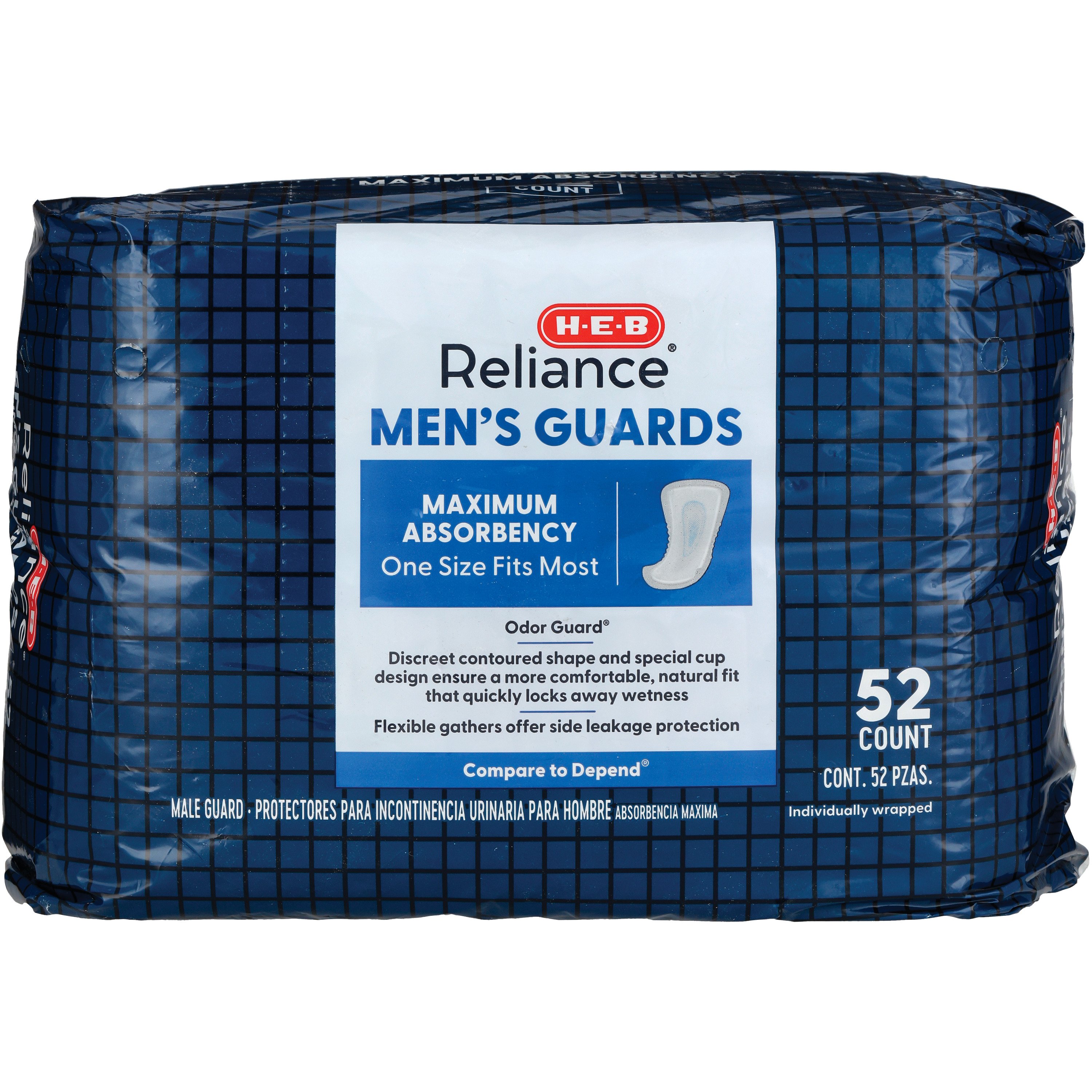 H-E-B Reliance Mens Guards - Maximum Absorbency - Shop Incontinence at H-E-B