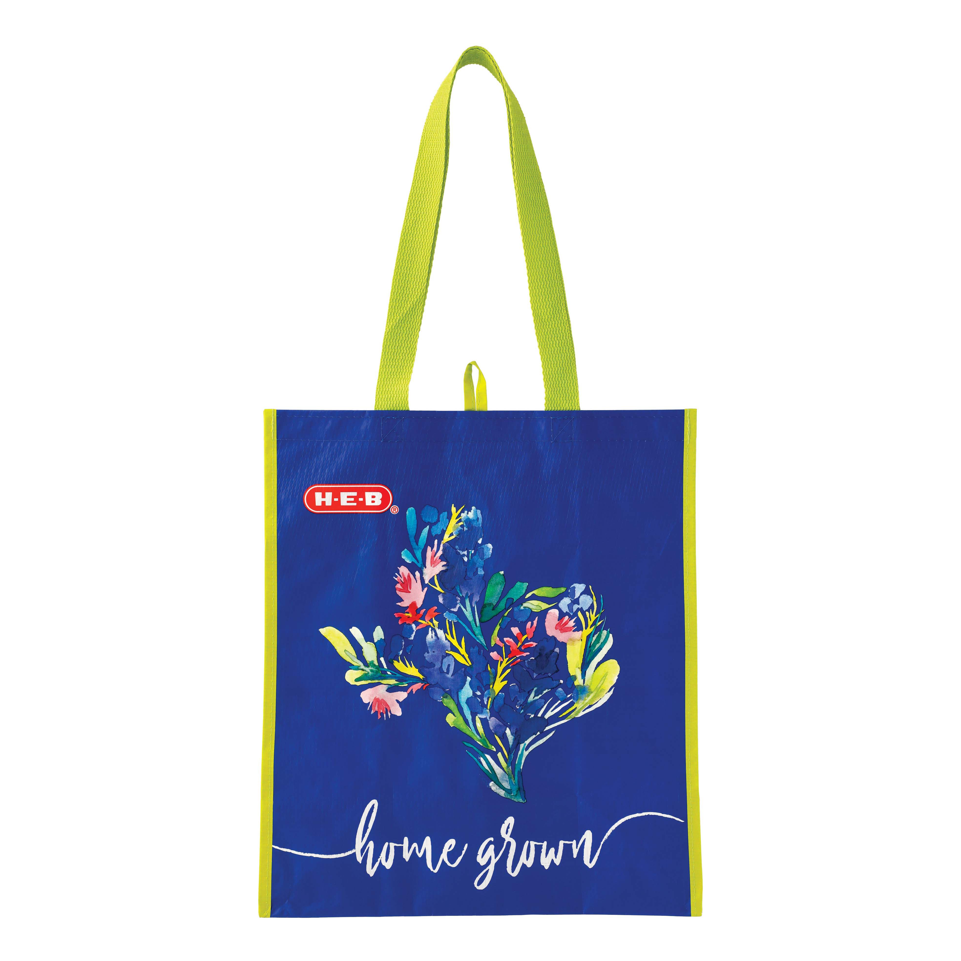 H-E-B Texas Home Grown Bluebonnets Reusable Shopping Bag - Shop ...