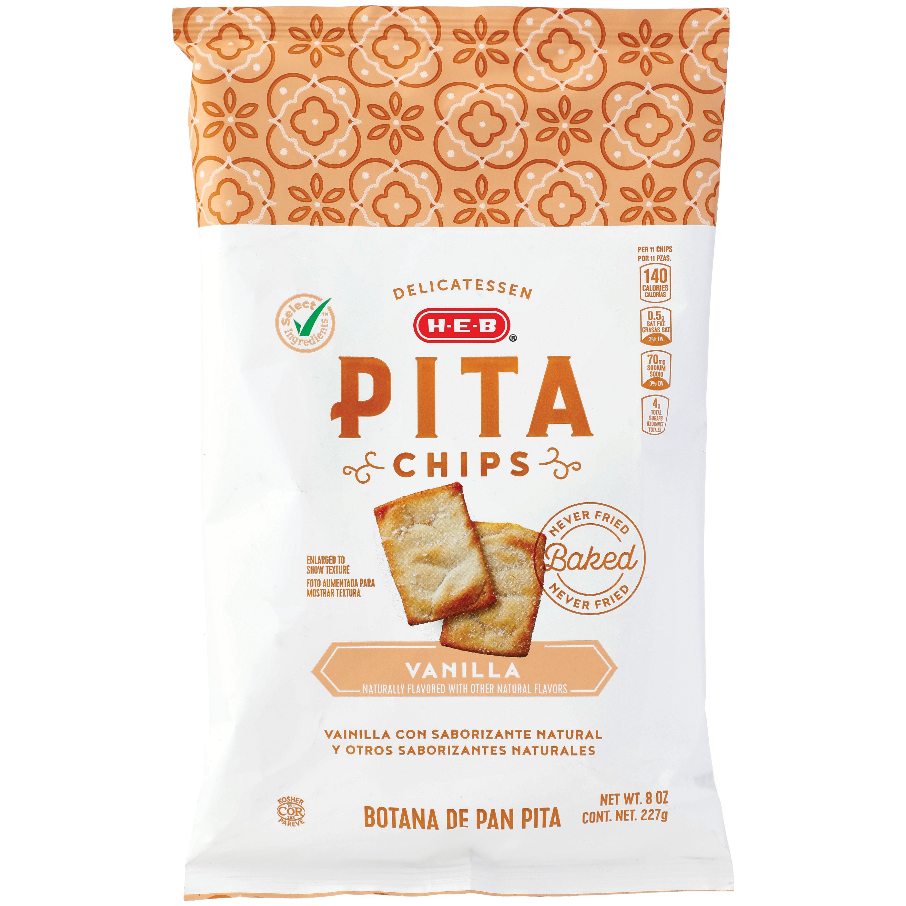 HEB Vanilla Pita Chips Shop Snacks & Candy at HEB