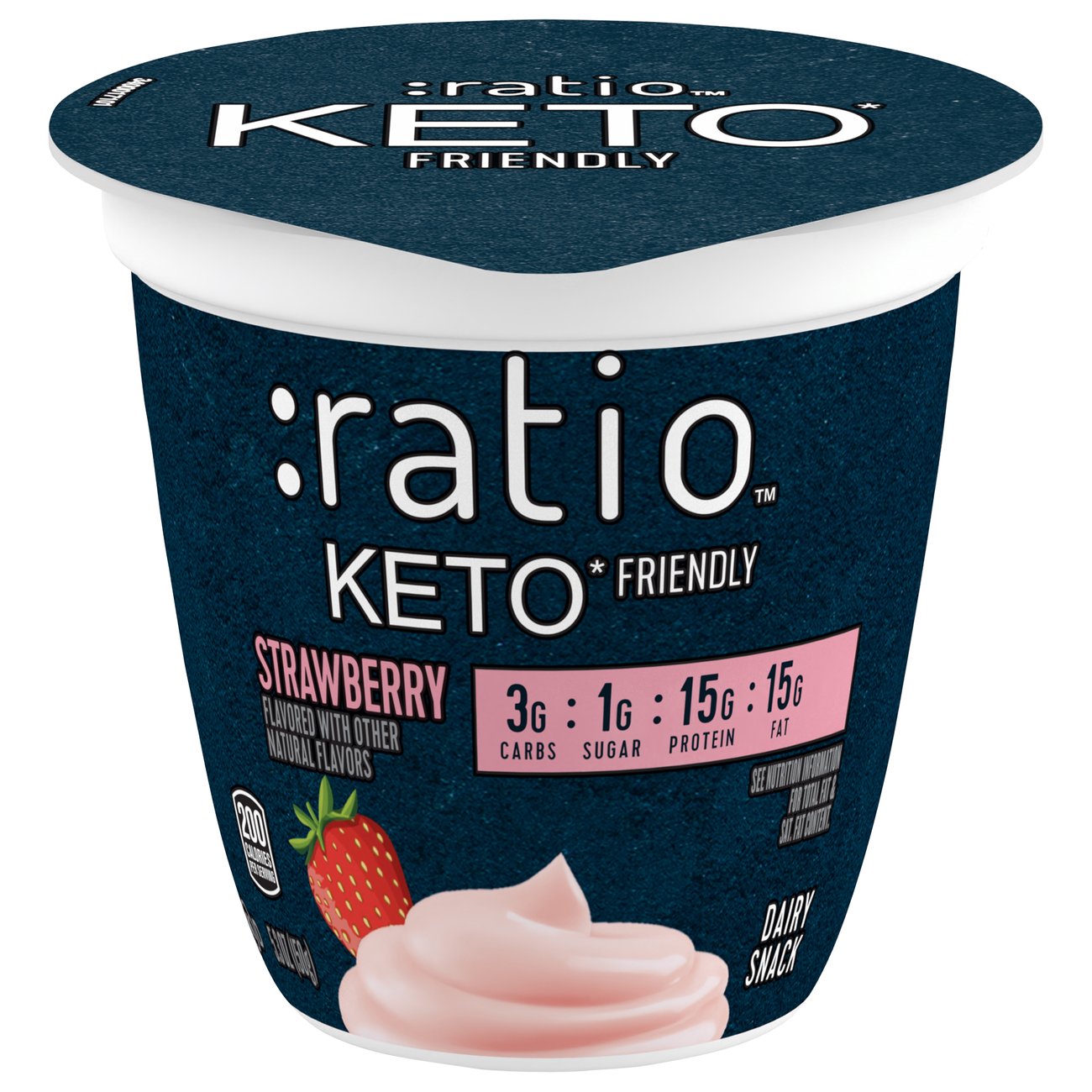 :ratio Keto Friendly Strawberry Yogurt - Shop Yogurt at H-E-B