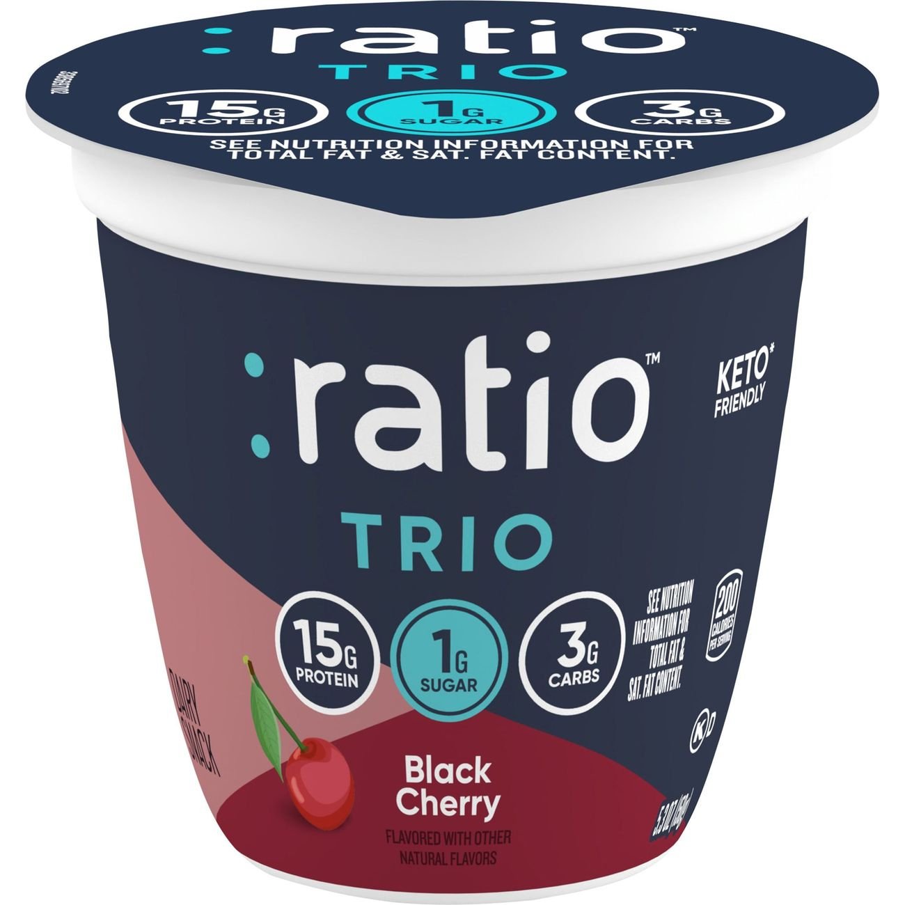 ratio Trio 15g Protein Black Cherry Dairy Snack Shop Yogurt at HEB