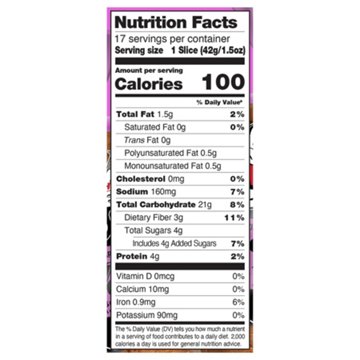 Dave's Killer Bread 100% Whole Wheat Organic Sliced Bread, 25 oz