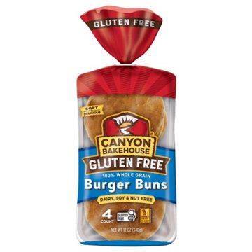 Canyon Bakehouse Gluten Free 100% Whole Grain Burger Buns