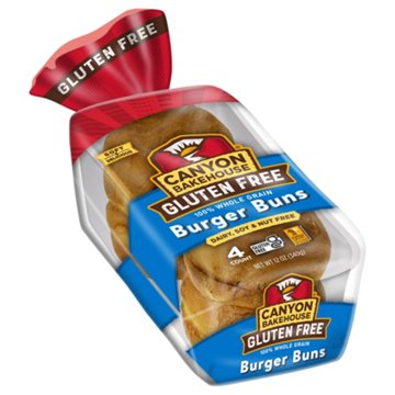 Canyon Bakehouse Gluten Free 100% Whole Grain Burger Buns