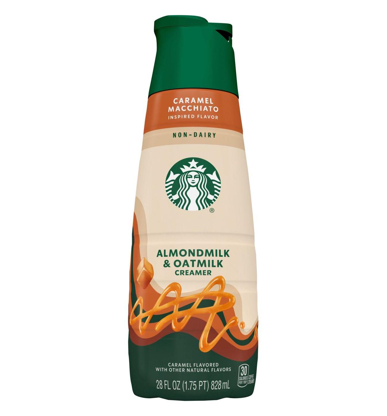 Starbucks Non-Dairy Almond & Oat Milk Liquid Coffee Creamer - Caramel Macchiato; image 1 of 8
