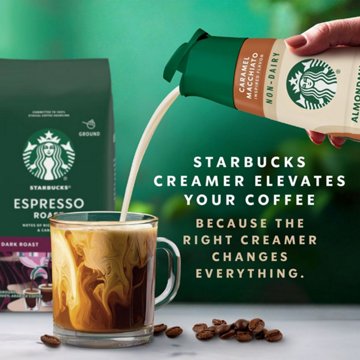 Starbucks Non-Dairy Almond & Oat Milk Liquid Coffee Creamer - Caramel Macchiato, 28 oz