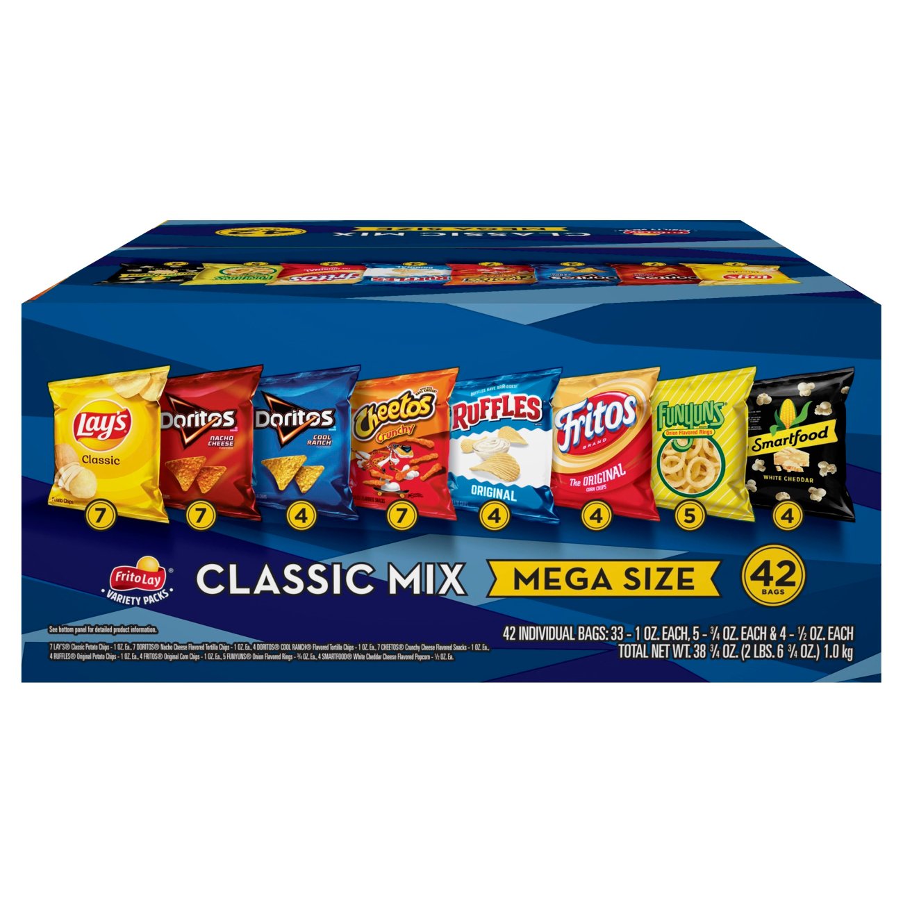 Frito Lay Doritos & Cheetos Mix Variety Pack Chips - Shop Chips at H-E-B