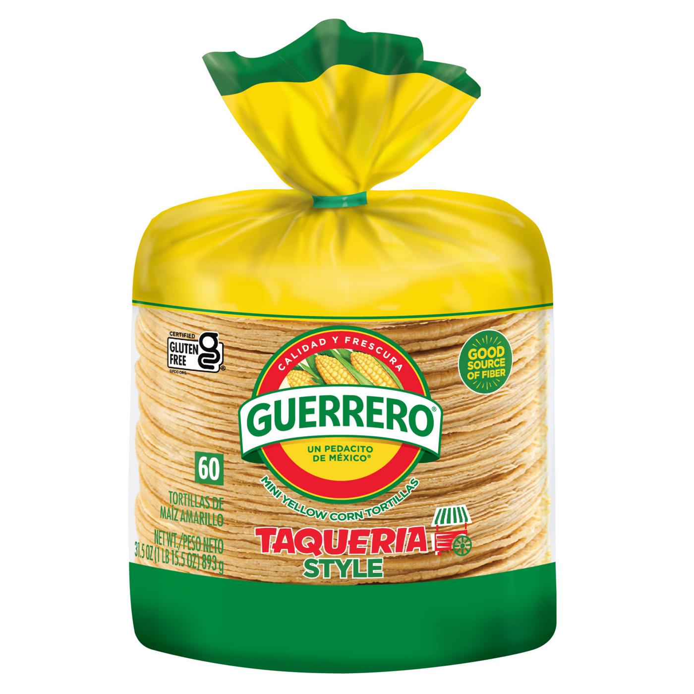 Guerrero Taqueria Style Mini Yellow Corn Tortillas 60 Count; image 1 of 3