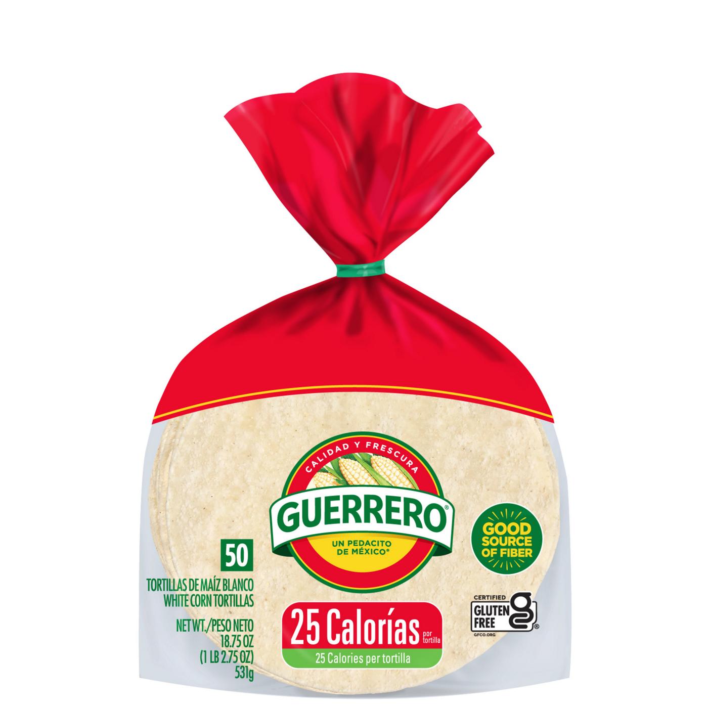 Guerrero 25 Calories White Corn Tortillas 50 Count; image 1 of 6