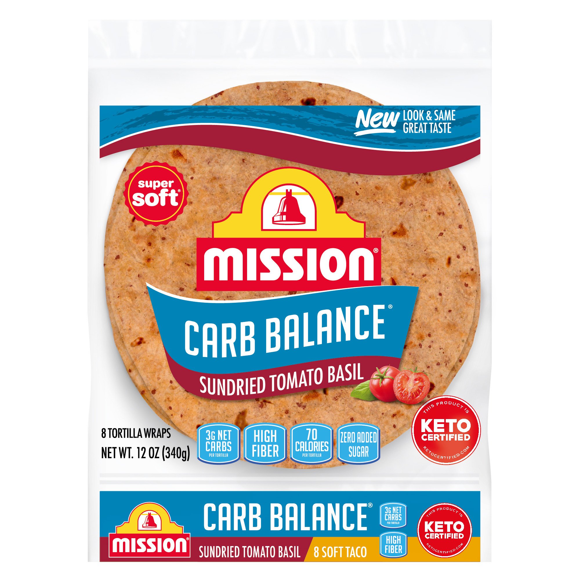 Mission Carb Balance Sundried Tomato Basil Tortilla Wraps Shop