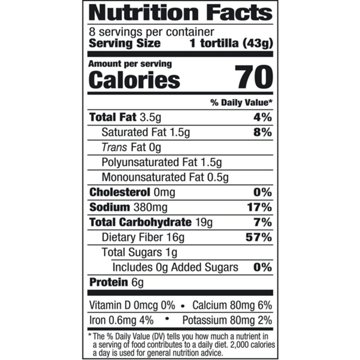 Mission Carb Balance Sundried Tomato Basil Tortilla Wraps