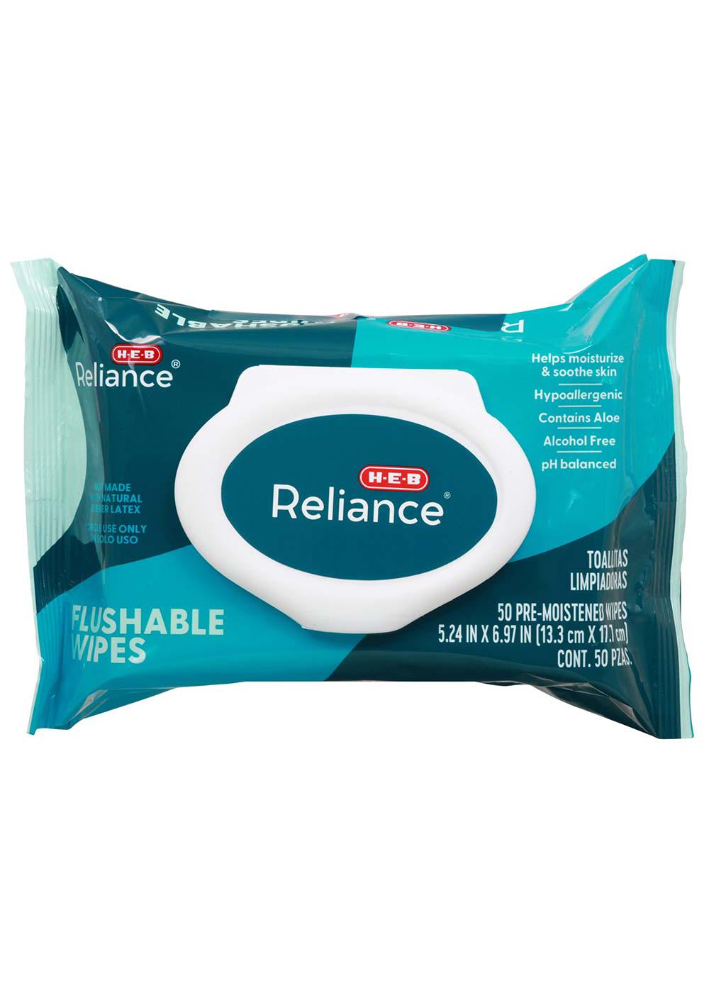 H-E-B Reliance Flushable Wipes; image 2 of 2