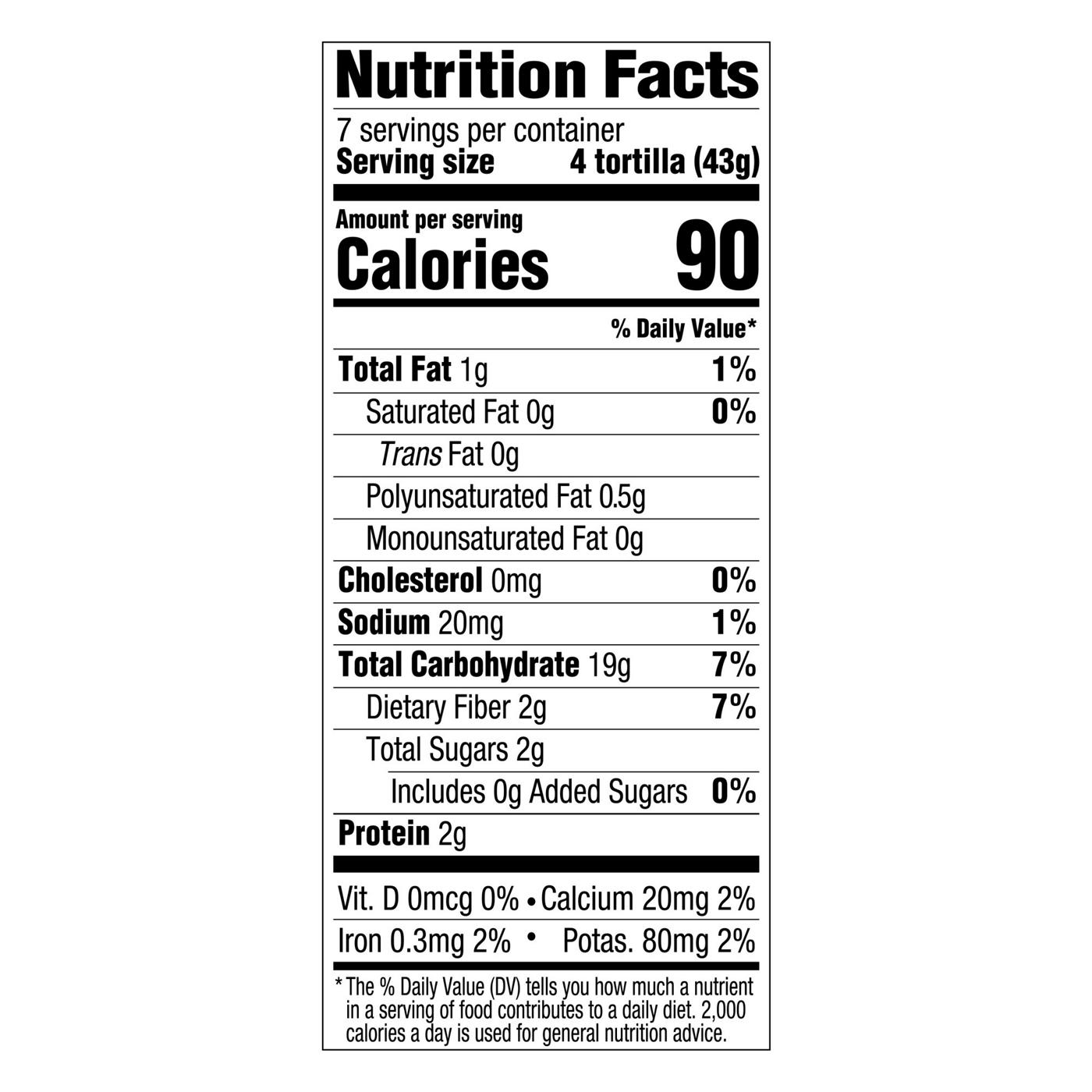 Mission Super Soft 25 Calories Yellow Corn Tortillas 30 Count; image 2 of 6