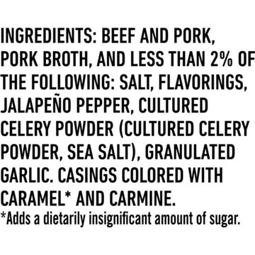Tillamook Country Smoker Zero Sugar Smoked Sausages - Spicy Jalapeño, 10 oz