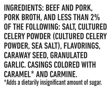 Tillamook Country Smoker 9g Protein Zero Sugar Smoked Sausages Meat Sticks - Original, 10 oz