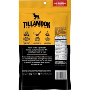 Tillamook Country Smoker Zero Sugar Smoked Sausages - Original, 10 oz