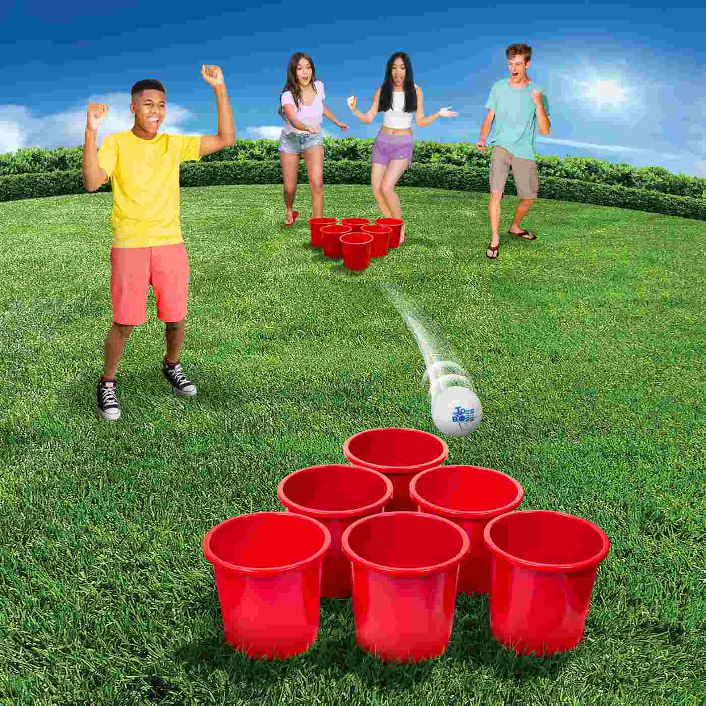 Banzai Toss Like A Boss Giant Yard Pong Game; image 2 of 11