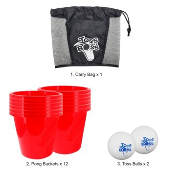 Banzai Toss Like A Boss Giant Yard Pong Game