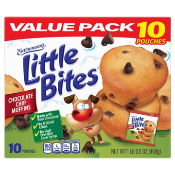 Entenmann's Little Bites Chocolatey Chip Mini Muffins Value Pack, 10 ct
