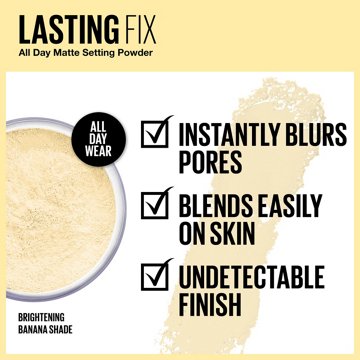 Maybelline Lasting Fix Loose Setting Banana Powder, 0.21 oz