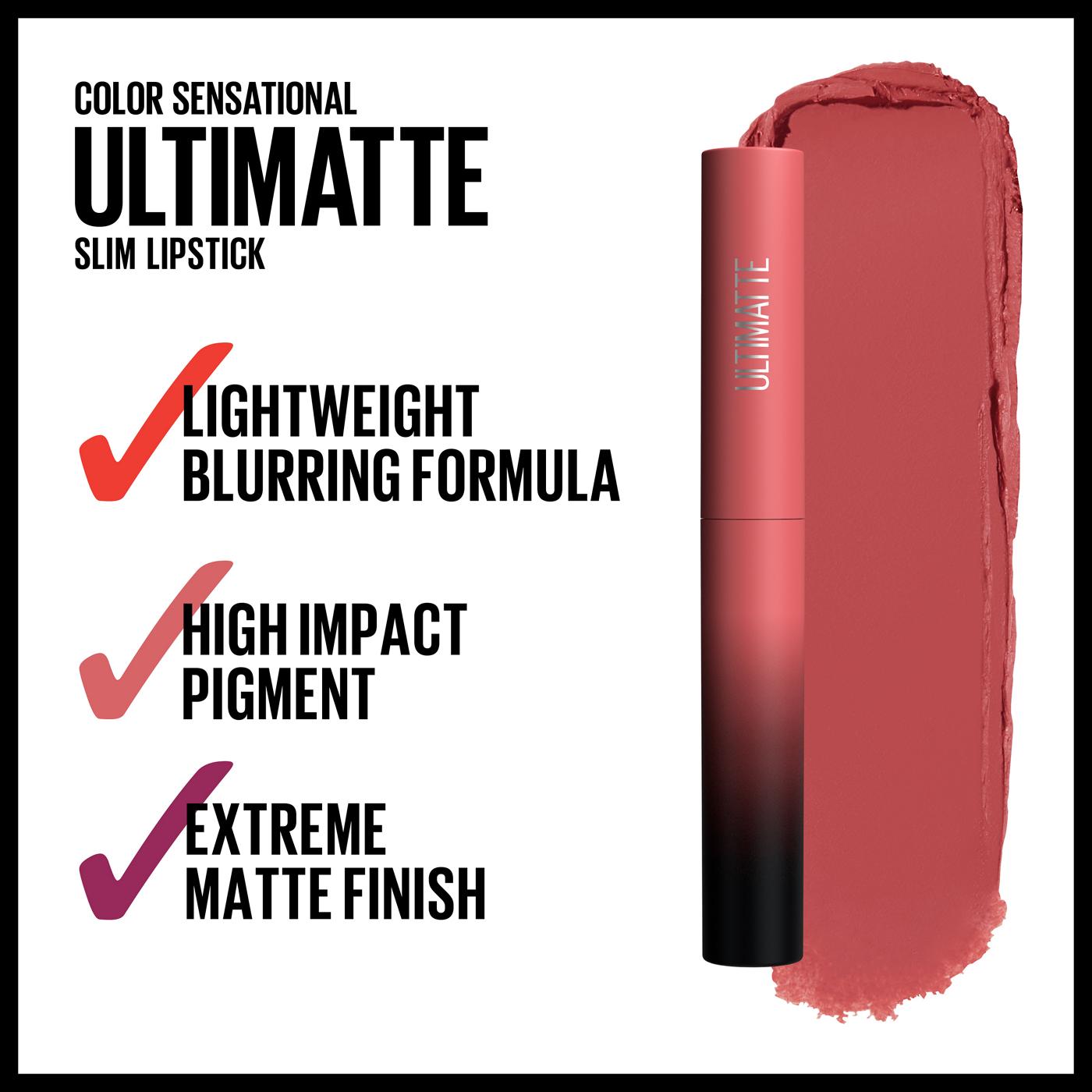 Maybelline Color Sensational Ultimatte Lipstick - More Blush; image 3 of 3