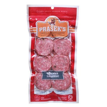 Prasek's Pork & Beef Summer Sausage, Sliced