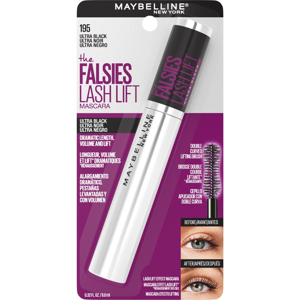 Maybelline The Falsies Lash Lift Mascara Eye Makeup Ultra Black - Shop ...