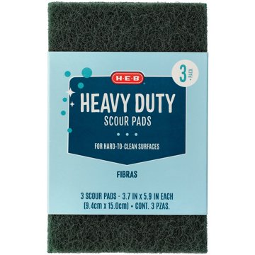 H-E-B Heavy Duty Scour Pads, 3 pk