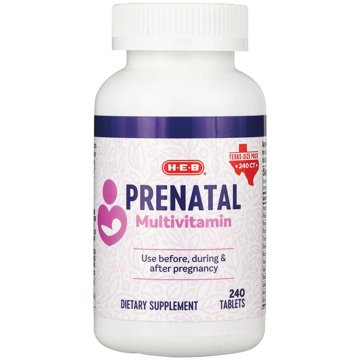 H-E-B Prenatal Multivitamin Tablets - Texas-Size Pack