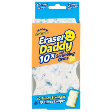Scrub Daddy Eraser Daddy 10x with Scrubbing Gems, 2 pk
