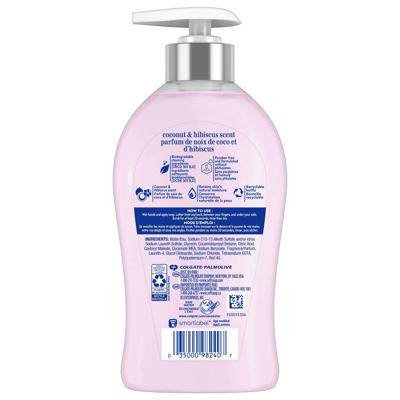 Softsoap Moisturizing Liquid Hand Soap - Coconut & Hibiscus; image 6 of 9