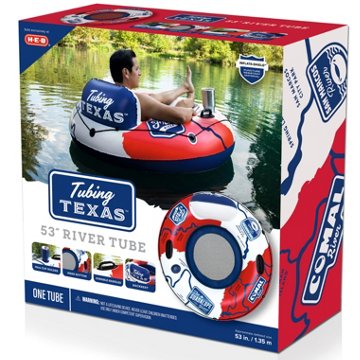 H-E-B Tubing Texas Inflatable River Tube - Red, 53"
