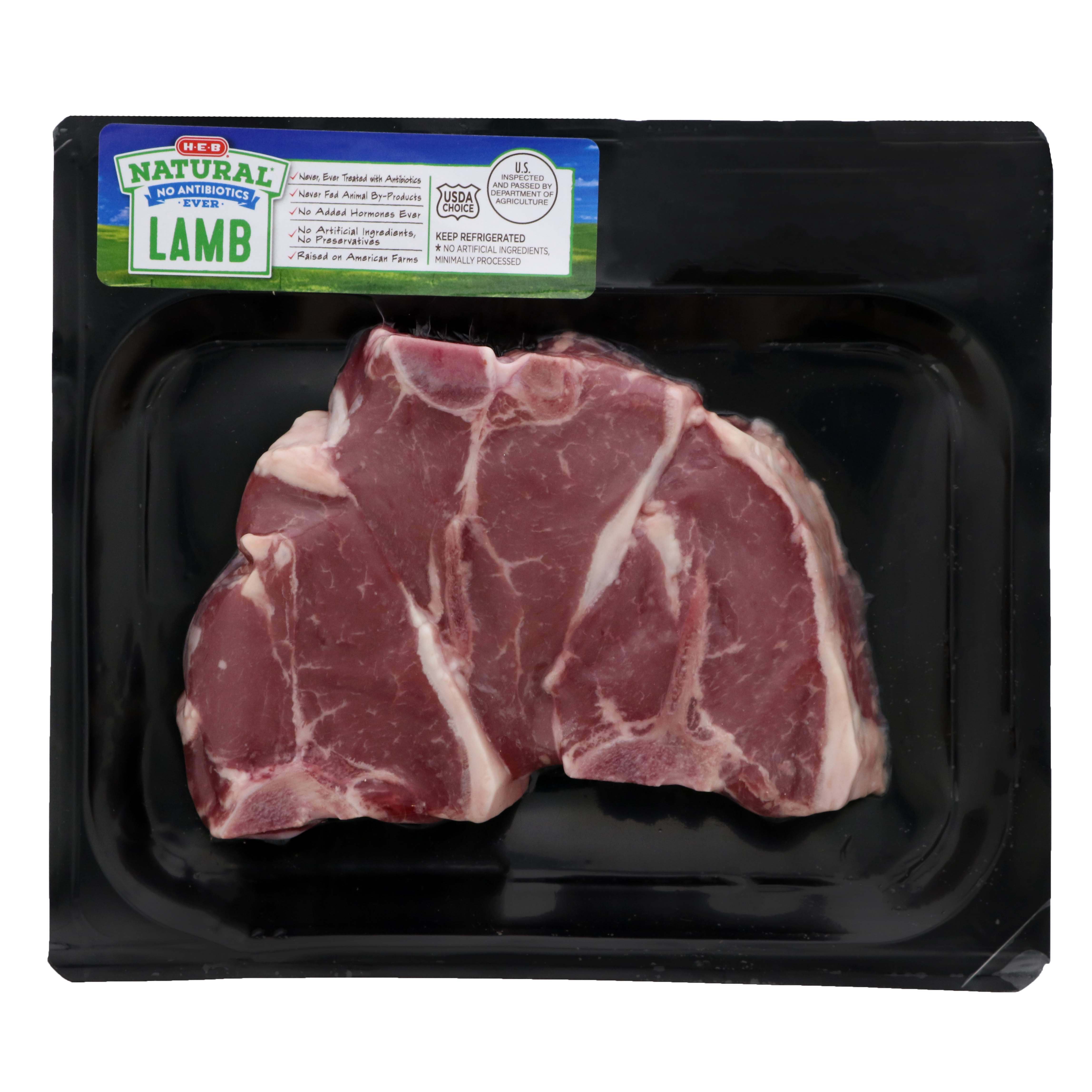HEB Natural Lamb Loin Chops Shop Lamb & Goat at HEB