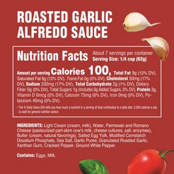 Rao's Homemade Roasted Garlic Alfredo Sauce, 15 oz