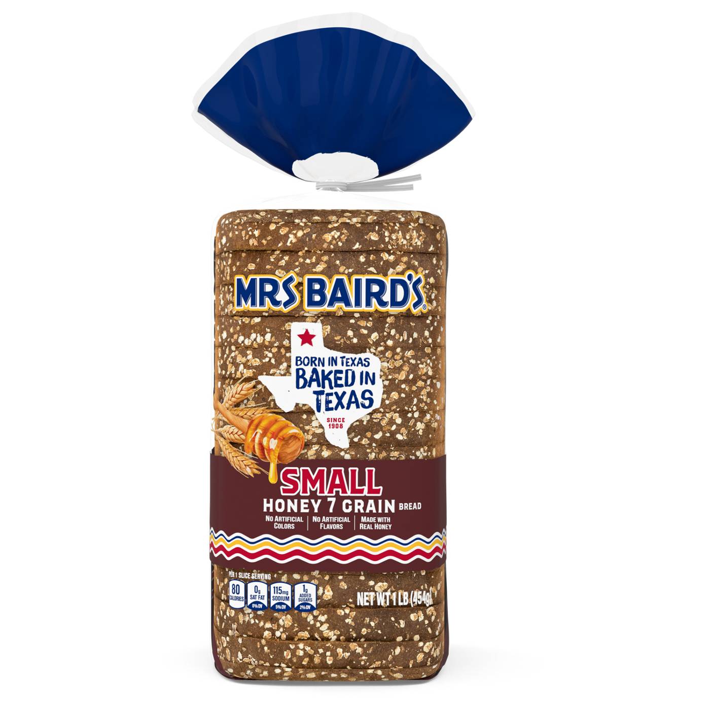 Mrs Baird's Small Honey 7 Grain Bread; image 7 of 7