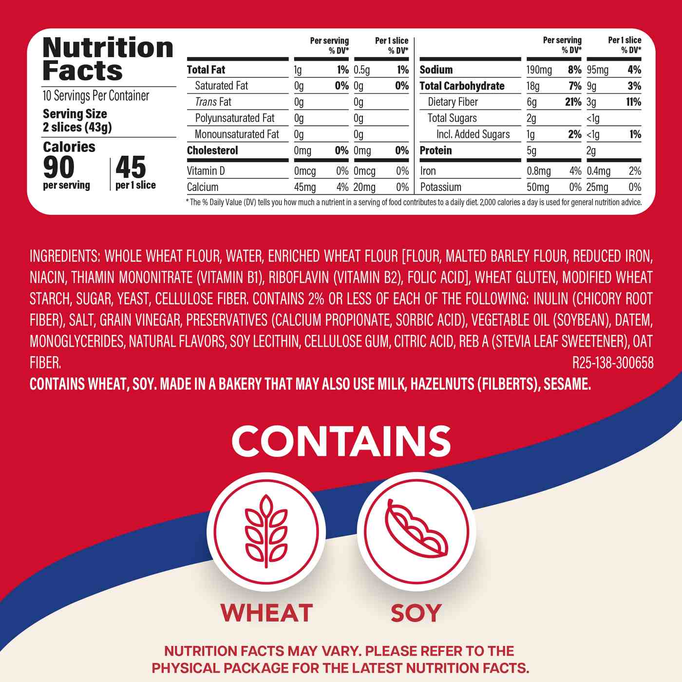 Sara Lee Delightful White Bread; image 5 of 7