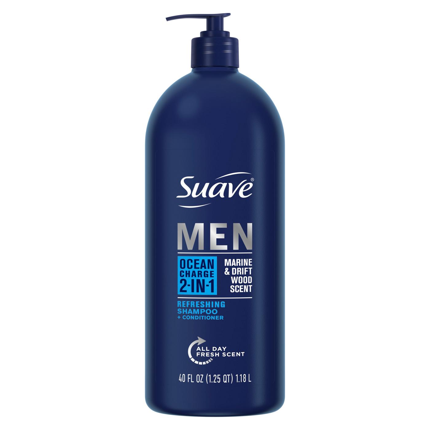 Suave Men 2-in-1 Ocean Charge Shampoo + Conditioner - Ocean Charge; image 1 of 7