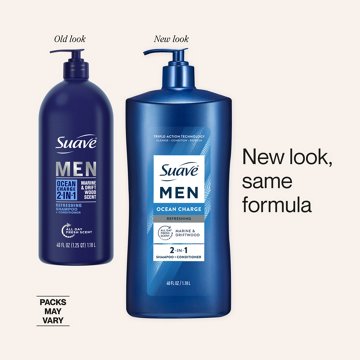 Suave Men 2-in-1 Shampoo & Conditioner - Ocean Charge