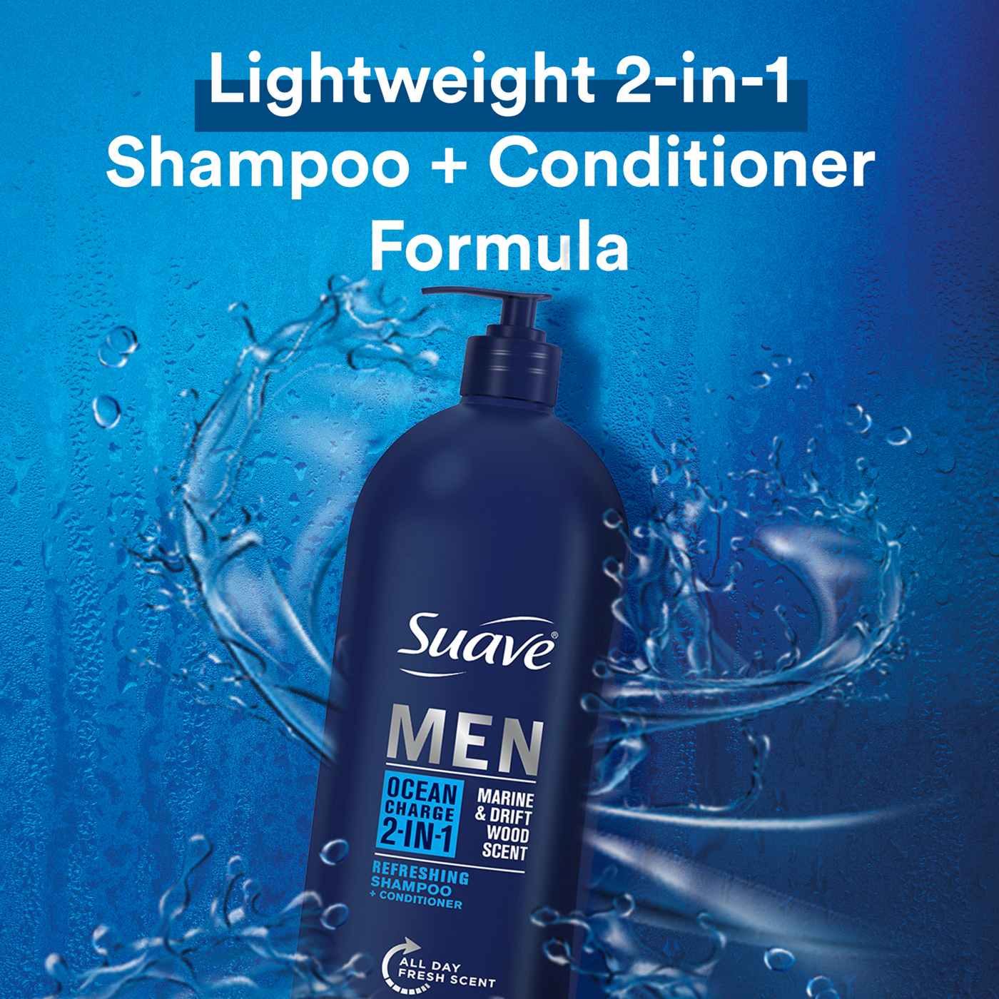 Suave Men 2-in-1 Ocean Charge Shampoo + Conditioner - Ocean Charge; image 6 of 7
