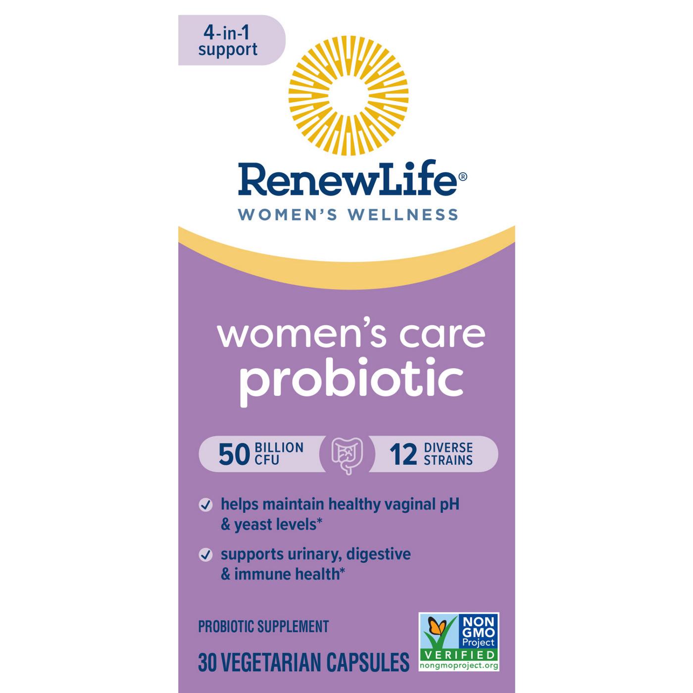 Renew Life Women’s Care Probiotic Capsules; image 1 of 6