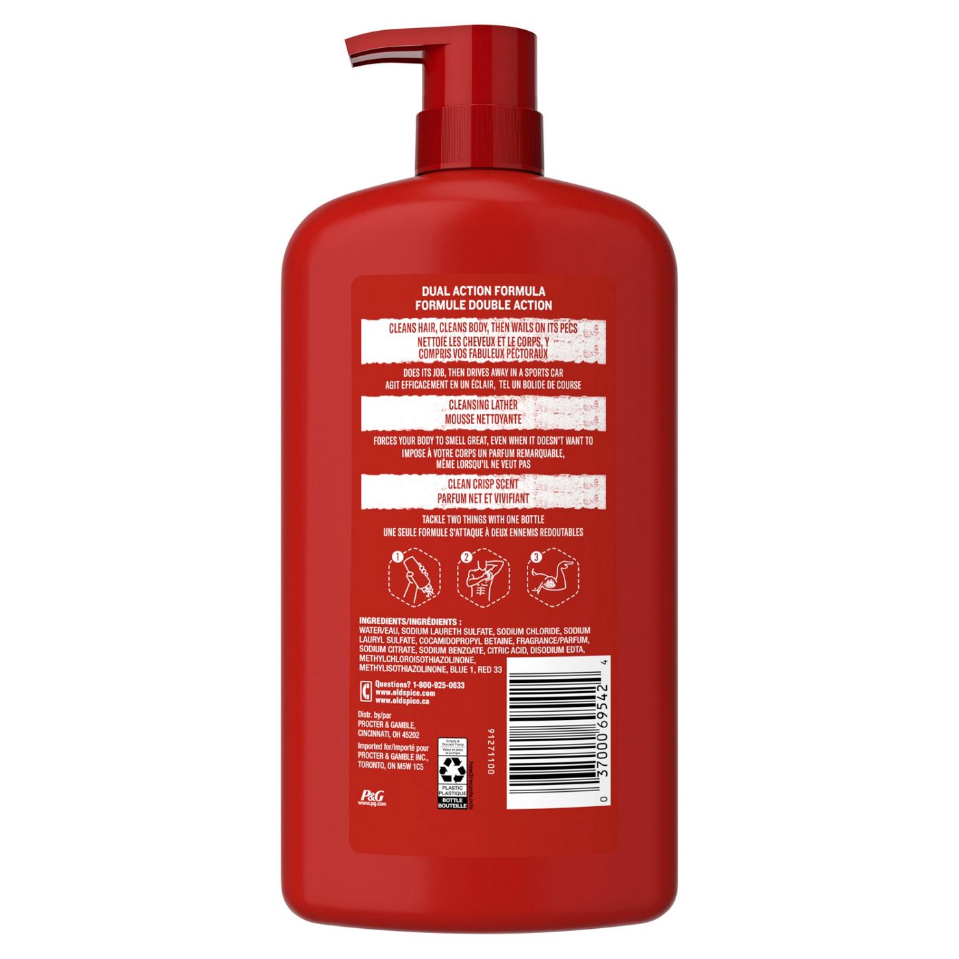 Old Spice 2 in 1 Hair & Body Wash; image 2 of 2